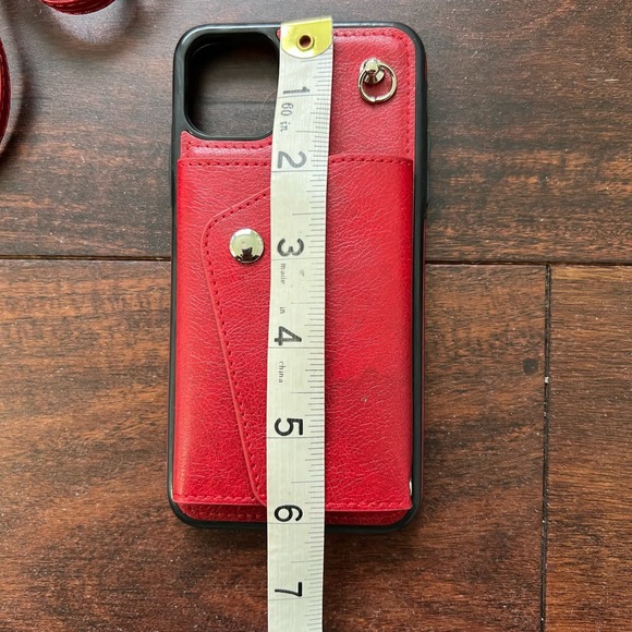iPhone 11 Pro Max Phone Card Holder Case with Neck Strap Crossbody Strap - Picture 12 of 14